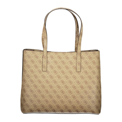 Guess Jeans Beige Polyurethane Women Handbag