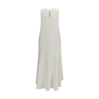 P.A.R.O.S.H. White Linen Casual Dress