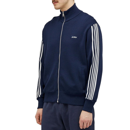 Autry Blue Nylon Cardigan
