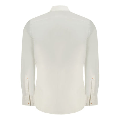 Hugo Boss White Cotton Men Shirt