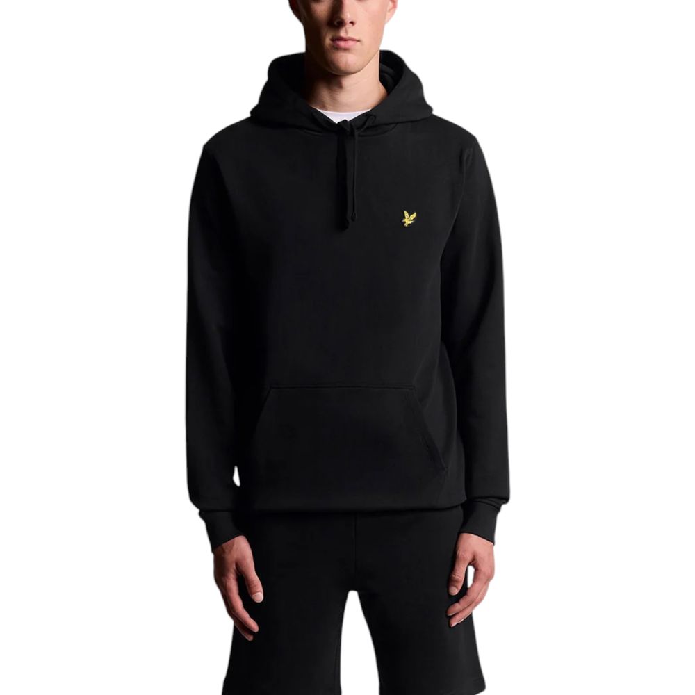 Lyle & Scott Black Cotton Hoodie