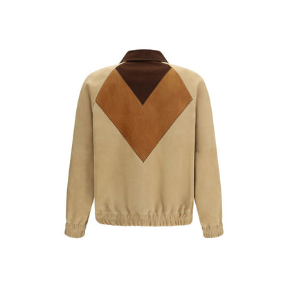 Valentino Brown Goatskin Biker Jacket