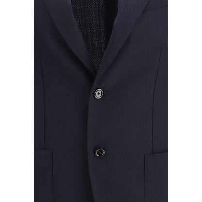 Lardini Blue Wool Blazer