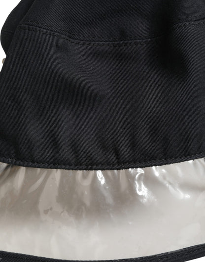 Dolce & Gabbana Black Cotton Plastic Fisherman Bucket Capello Hat