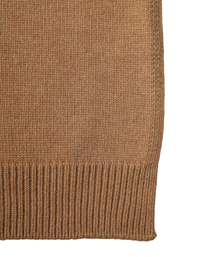 Dolce & Gabbana Brown Cashmere Knitted Men Neck Warmer One Size Scarf