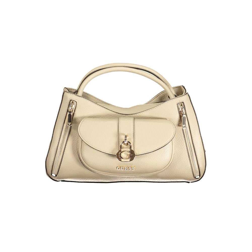 Guess Jeans Beige Polyurethane Women Handbag