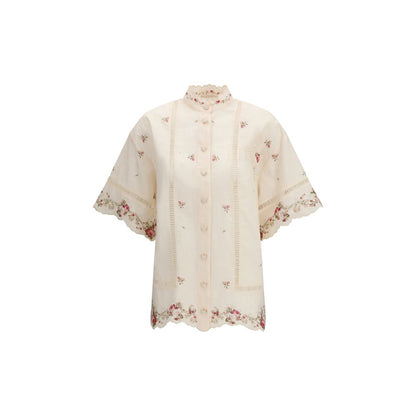 Zimmermann Beige Linen Shirt