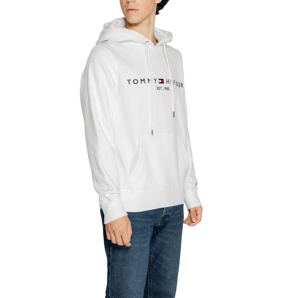 Tommy Hilfiger White Cotton Hoodie