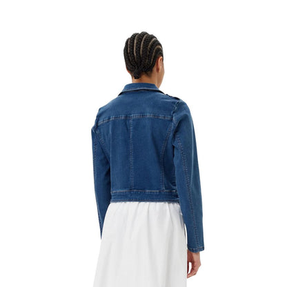Morgan De Toi Blue Cotton Denim Jacket