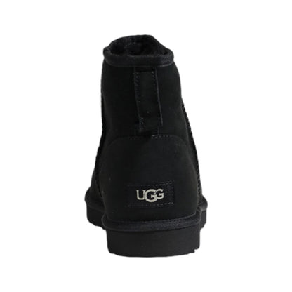UGG Black Suede Leather Ankle Boots