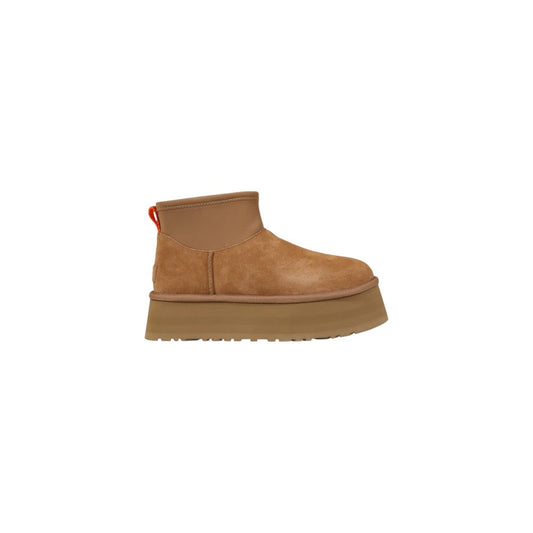 UGG Beige Suede Leather Ankle Boots