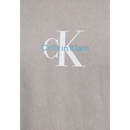 Calvin Klein Jeans Gray Cotton Hoodie