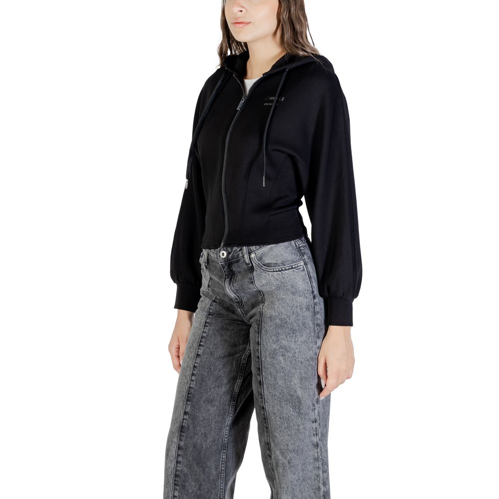 Armani Exchange Black Polyamide Hoodie