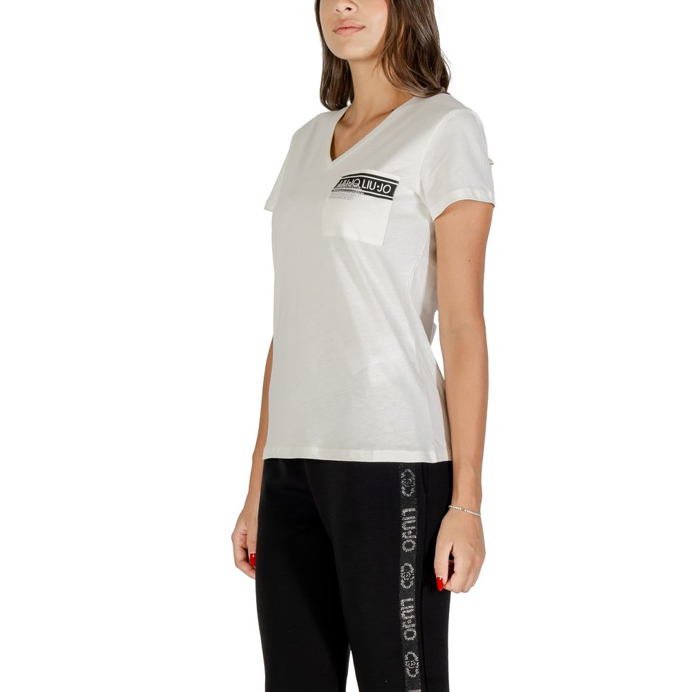 Liu Jo White Cotton T-Shirt
