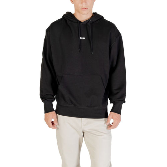 Hugo Boss Black Cotton Hoodie