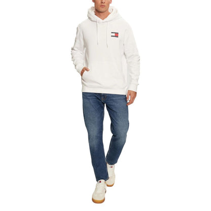 Tommy Hilfiger Jeans White Cotton Hoodie