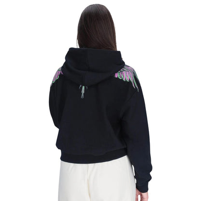 County of Milan Black Cotton Hoodie