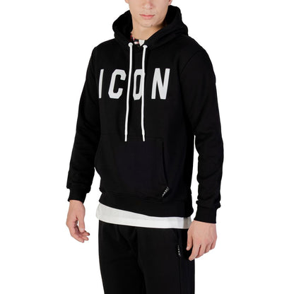 Icon Black And White Cotton Hoodie