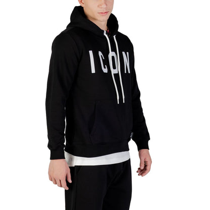 Icon Black And White Cotton Hoodie