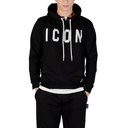 Icon Black And White Cotton Hoodie