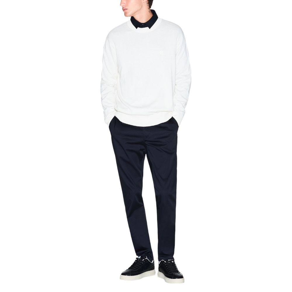Armani Exchange Cream Viscose Sweatshirt