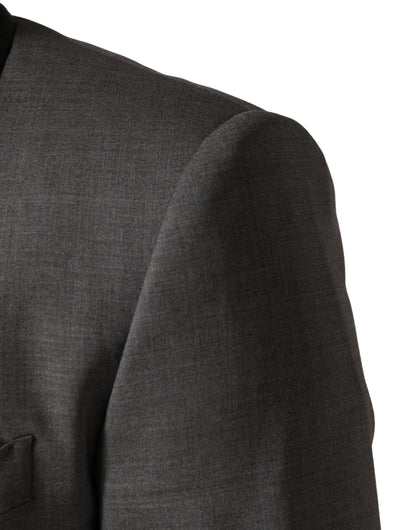Dolce & Gabbana Gray Wool Single Breasted 1 Button 3PC Suit