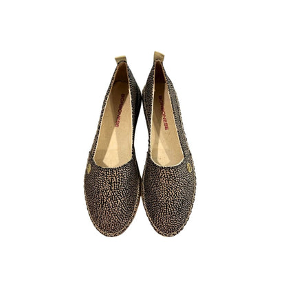 Borbonese Beige Textile Women Platform Sandal