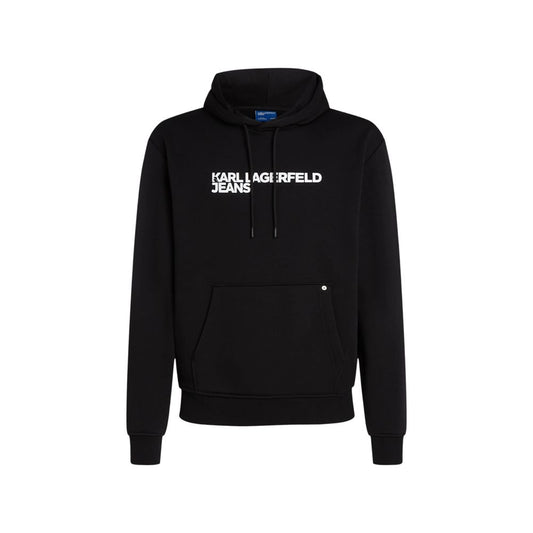 Karl Lagerfeld Black Cotton Hoodie