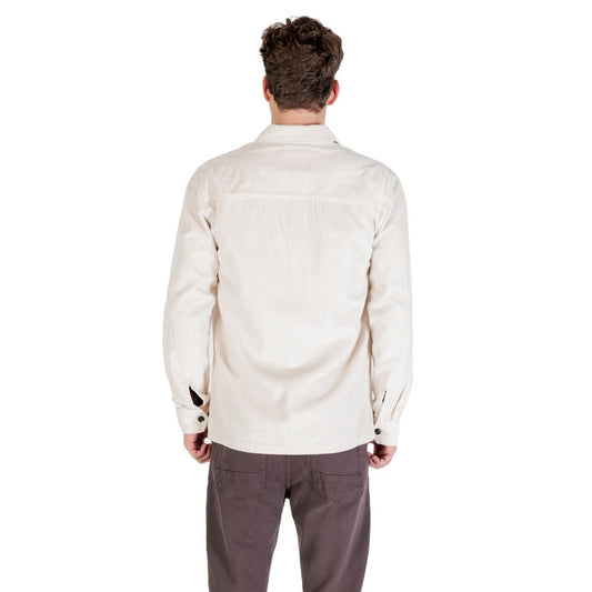 Gianni Lupo Cream Cotton Shell Jacket