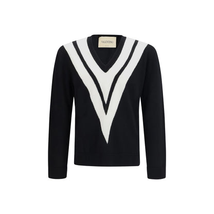 Valentino Black Wool Oves Aries Sweatshirt