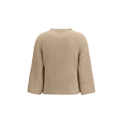 Fabiana Filippi Beige Wool Sweatshirt