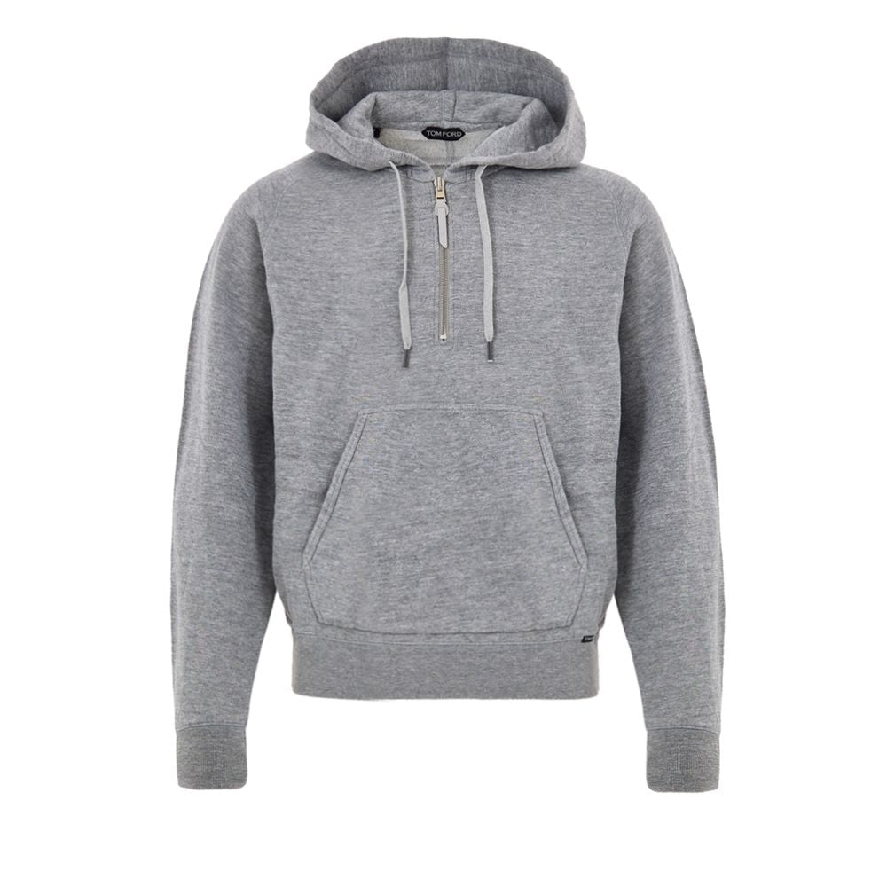Tom Ford Gray Cotton Hoodie