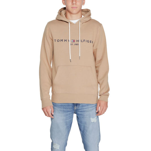 Tommy Hilfiger Beige Cotton Hoodie