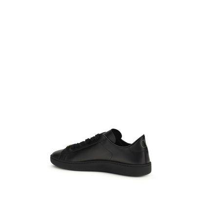 Valentino Garavani Black Calf Leather Bos Taurus Sneakers