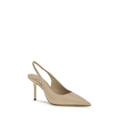 Jimmy Choo Beige Calf Leather Bos Taurus Platform Pumps