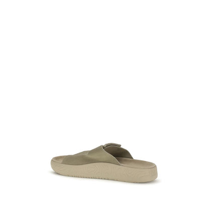 Veja Beige Calf Leather Bos Taurus Flat Sandals