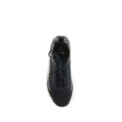 ROA Black Polyester Athletic Sneakers