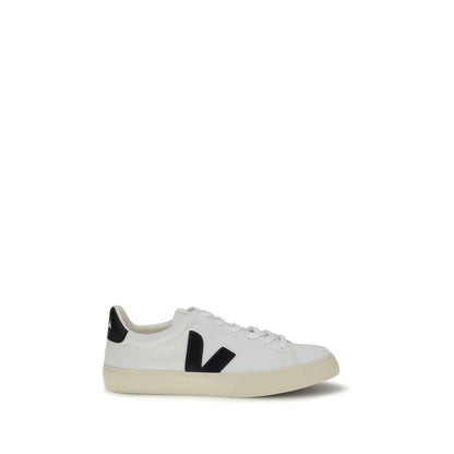 Veja White Calf Leather Bos Taurus Low Top Sneakers