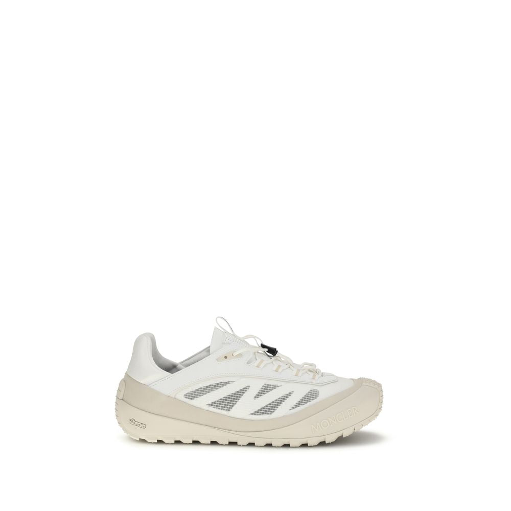 Moncler White Polyamide Athletic Sneakers