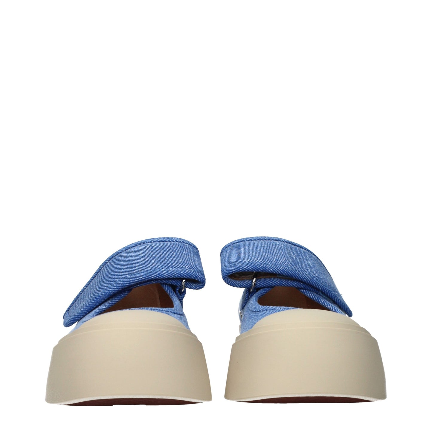 Marni Blue Fabric Low Top Sneakers