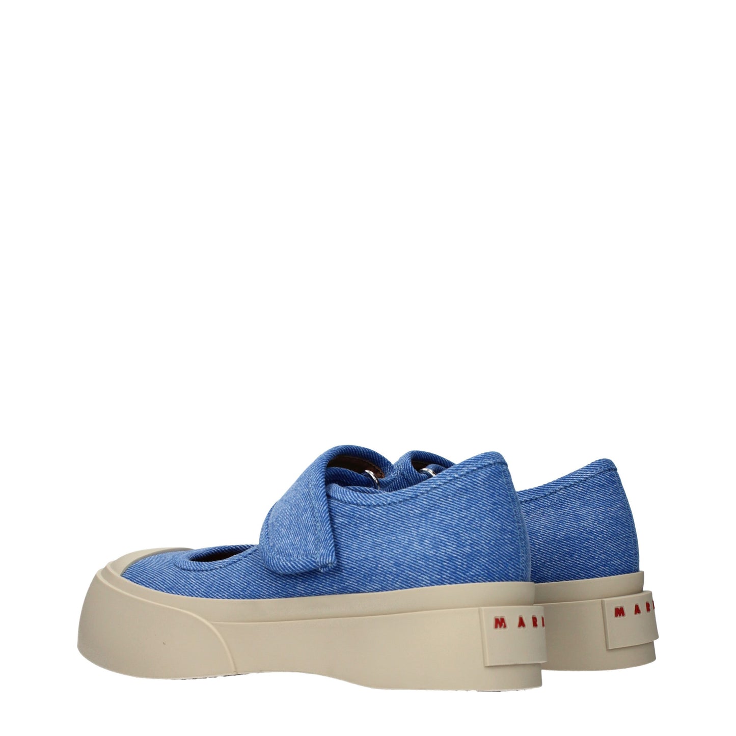 Marni Blue Fabric Low Top Sneakers
