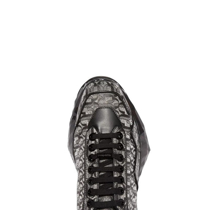 Jimmy Choo Black Calfskin Sneakers