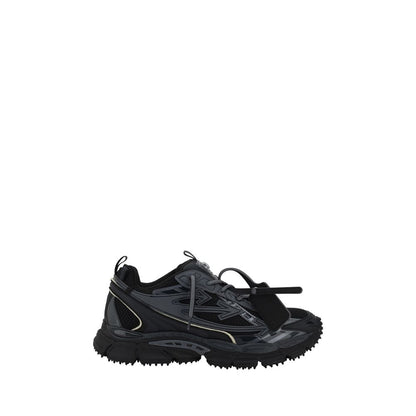 Off-White Black Polyester Athletic Sneakers