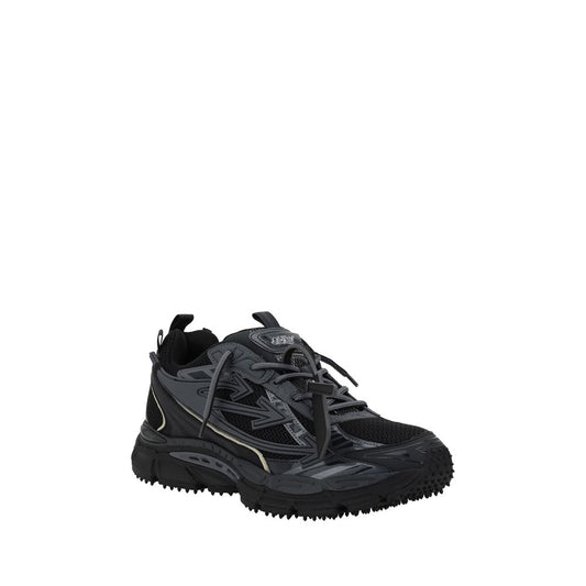 Off-White Black Polyester Athletic Sneakers