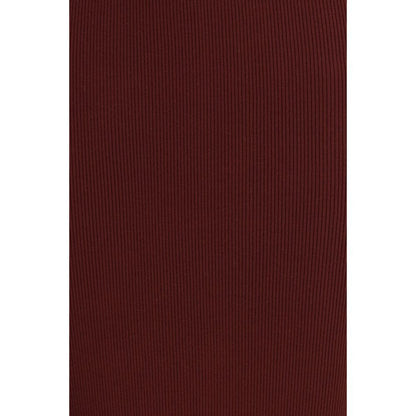 Max Mara Bordeaux Viscose Midi Skirt