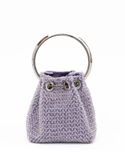 Jimmy Choo Light Purple Bon Bon Micro Crystals Bucket
