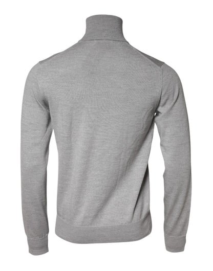 Dolce & Gabbana Gray LongSleeve Turtleneck Pullover Sweater