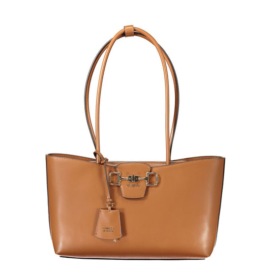 Guess Jeans Marrone Poliuretano Women Handbag
