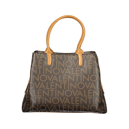 Mario Valentino Brown Polyurethane Women's Bag With Handles