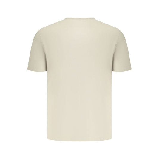 Hugo Boss Beige Cotton Men T-Shirt